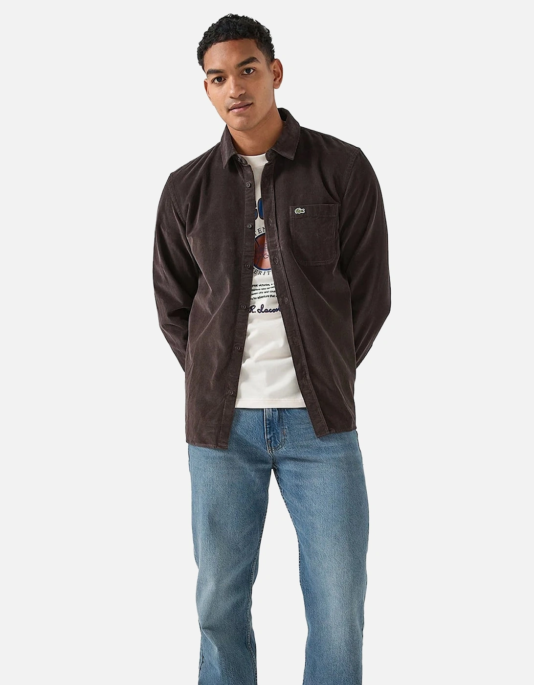 Lightweight Corduroy Shirt Brown