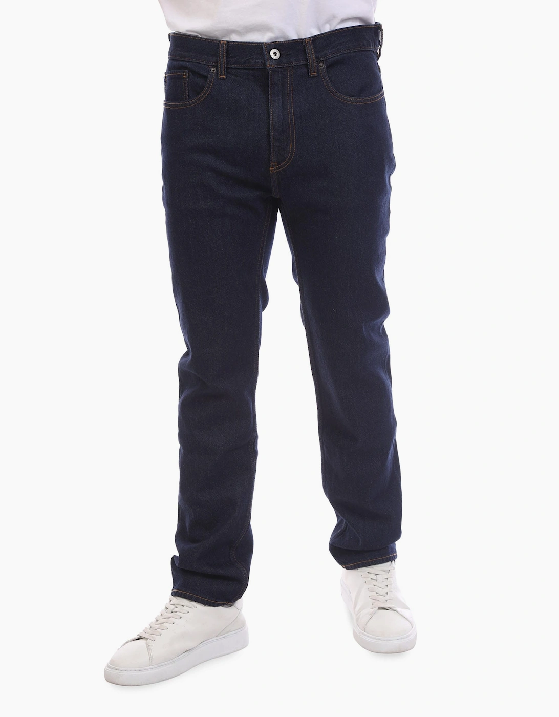 Hugo Boss Men's Ash Slim-Fit Jeans - Navy - Size: 31/32