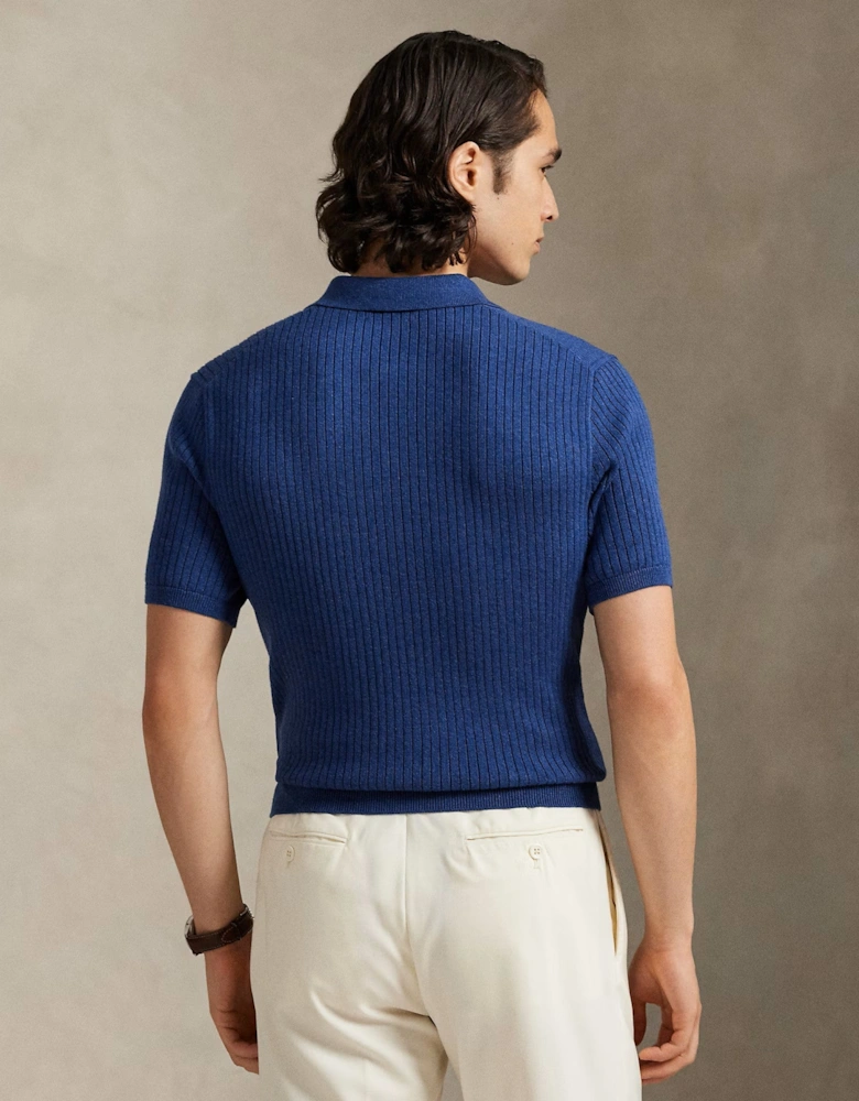 SS Polo Sweater 001 Rustic Navy Heather