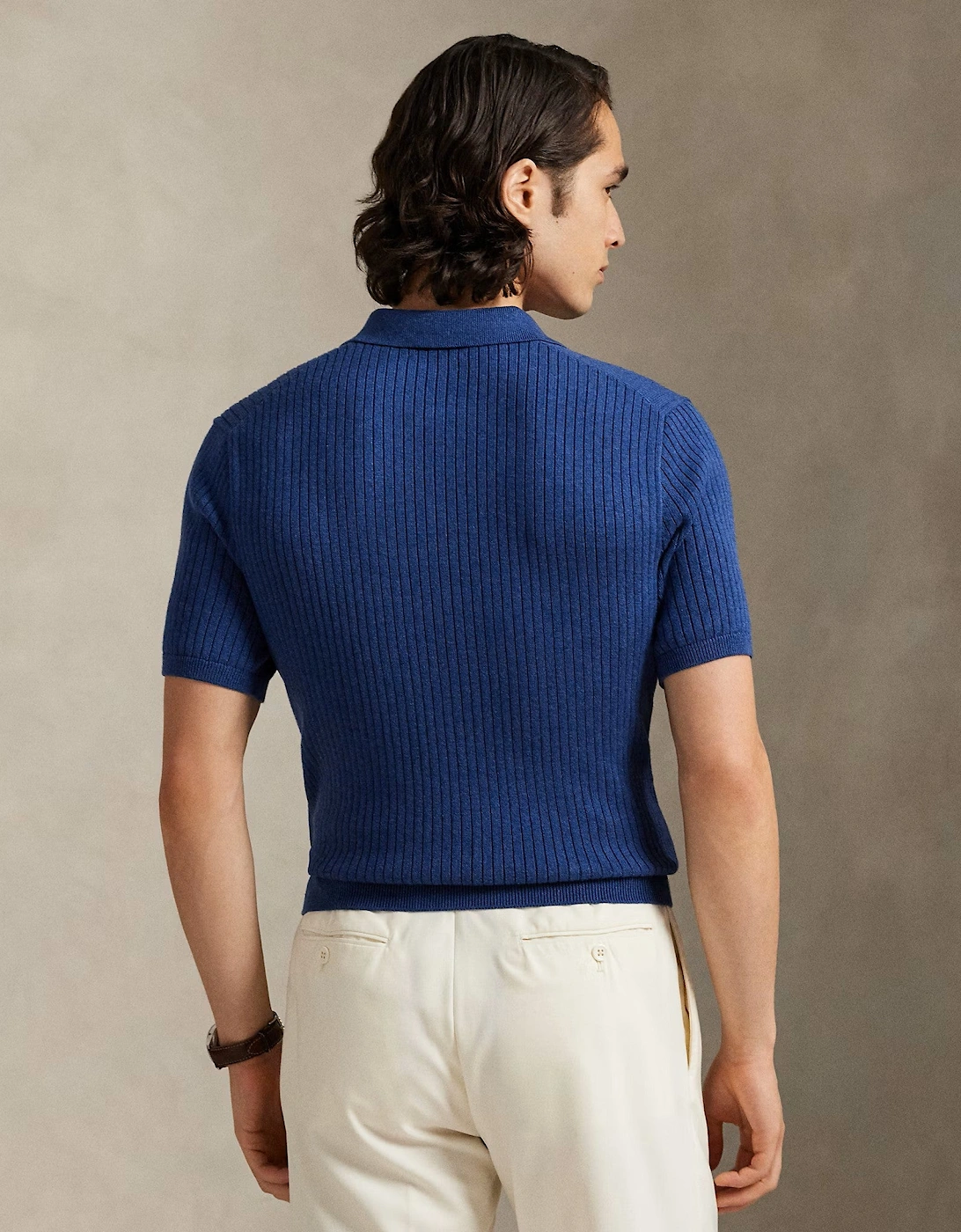 SS Polo Sweater 001 Rustic Navy Heather