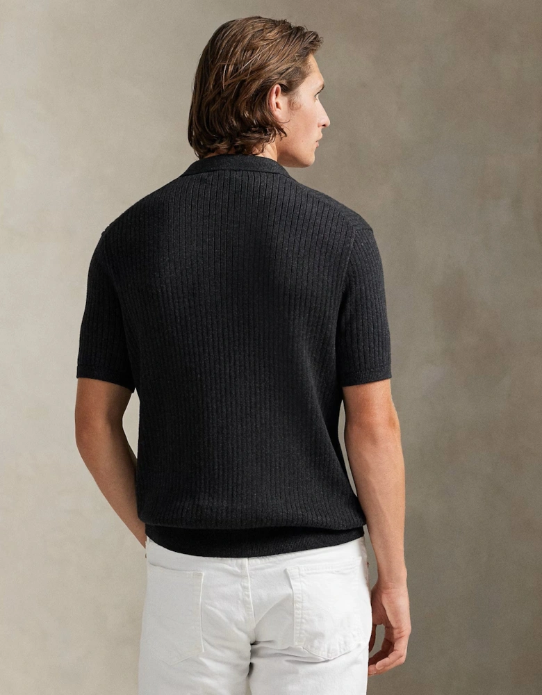 SS Polo Sweater 002 Dark Granite Heather