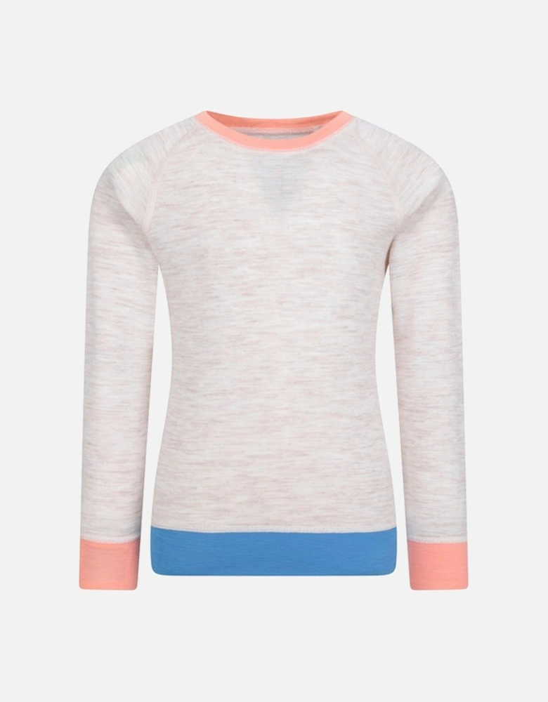 Childrens/Kids Colour Block Merino Wool Base Layer Set