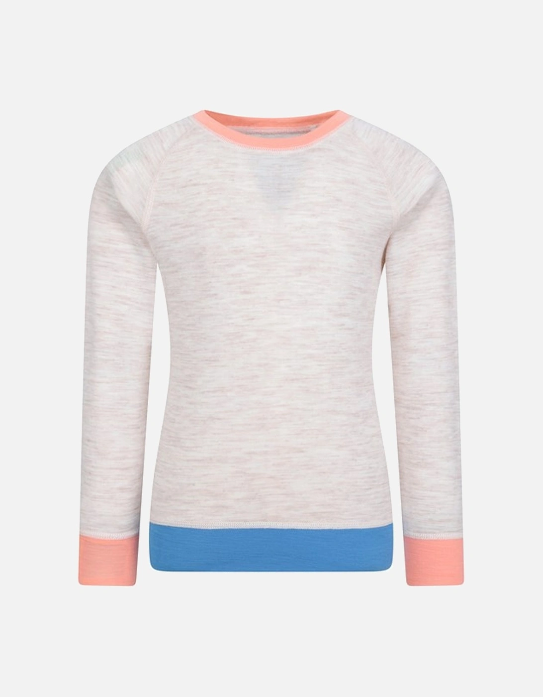 Childrens/Kids Colour Block Merino Wool Base Layer Set