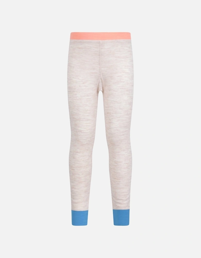 Childrens/Kids Colour Block Merino Wool Base Layer Set