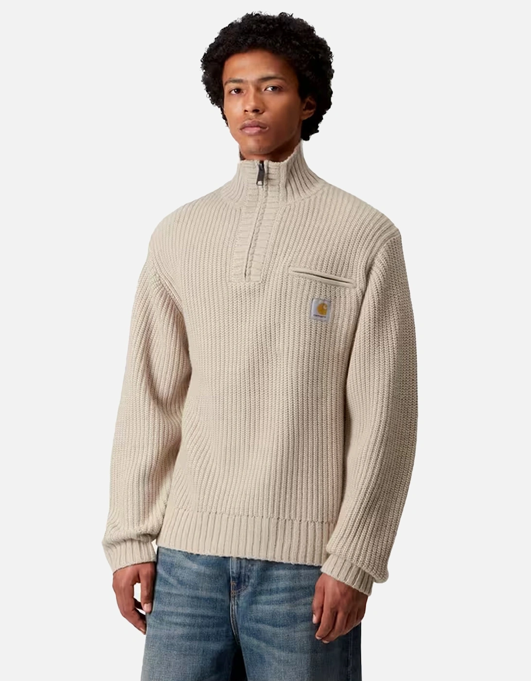 Detroit Half Zip Sweater Fleur De Sel
