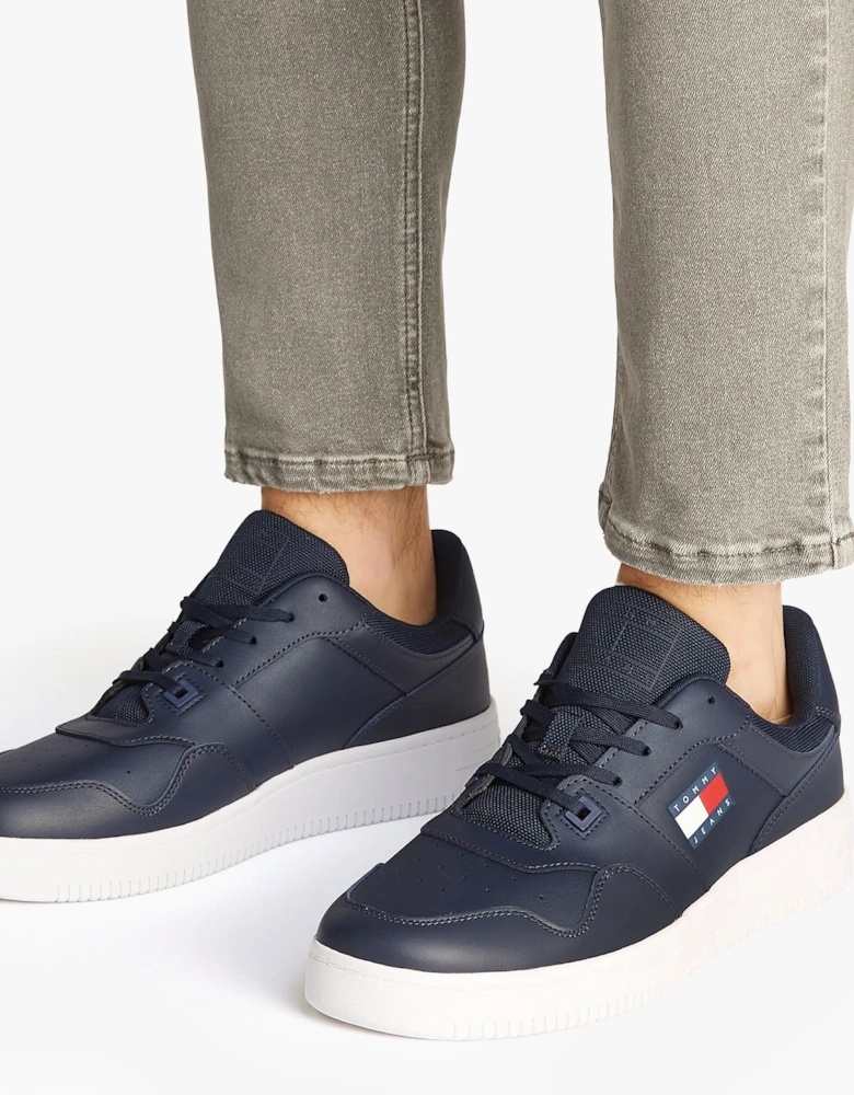 RETRO ESSENTIAL BASKETBALL Mens Trainers Dark Night Navy