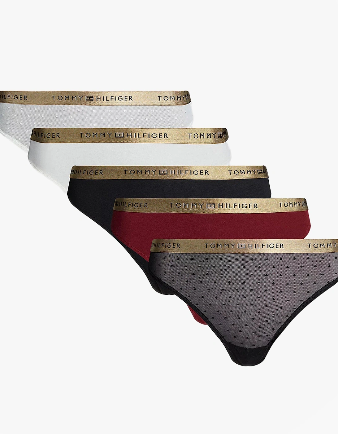 GIFT UNDERWEAR Womens 5 Pack Thongs Multicoloured, 8 of 7