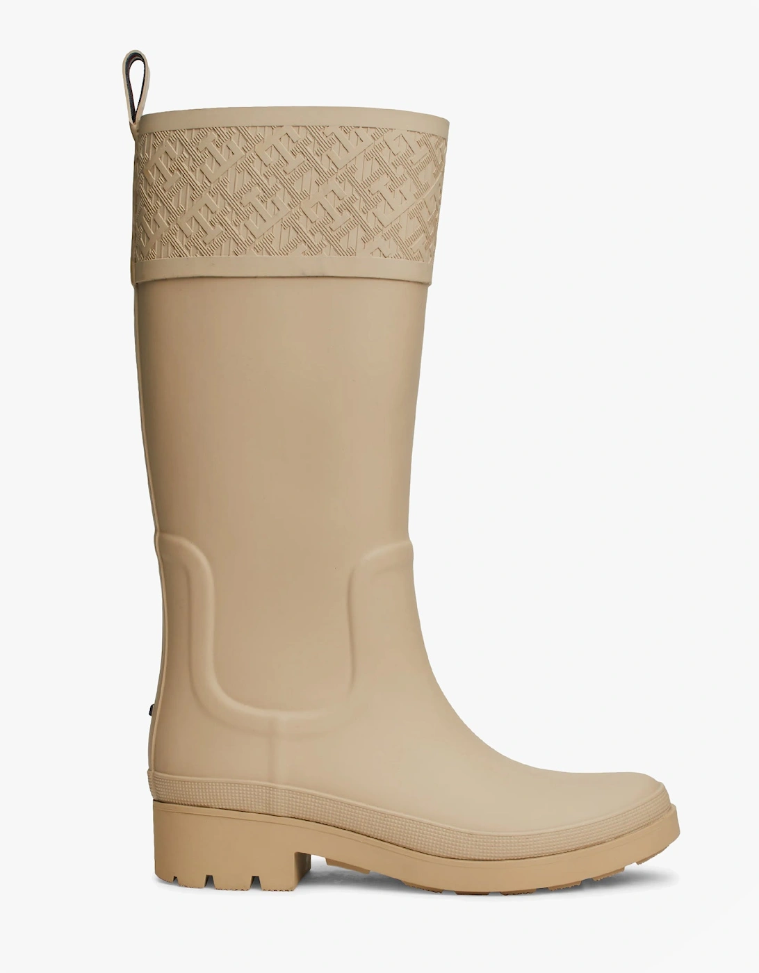 RUBBER Womens Welly Boots Beige, 7 of 6