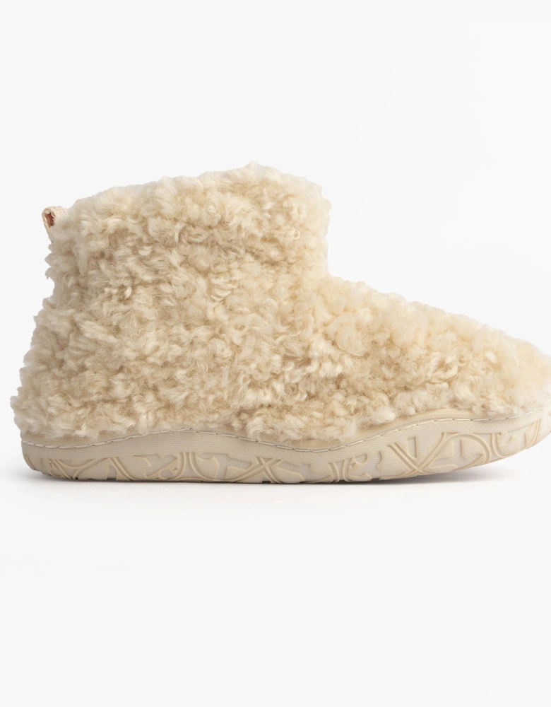 LAUREN Womens Slipper Boots Cream