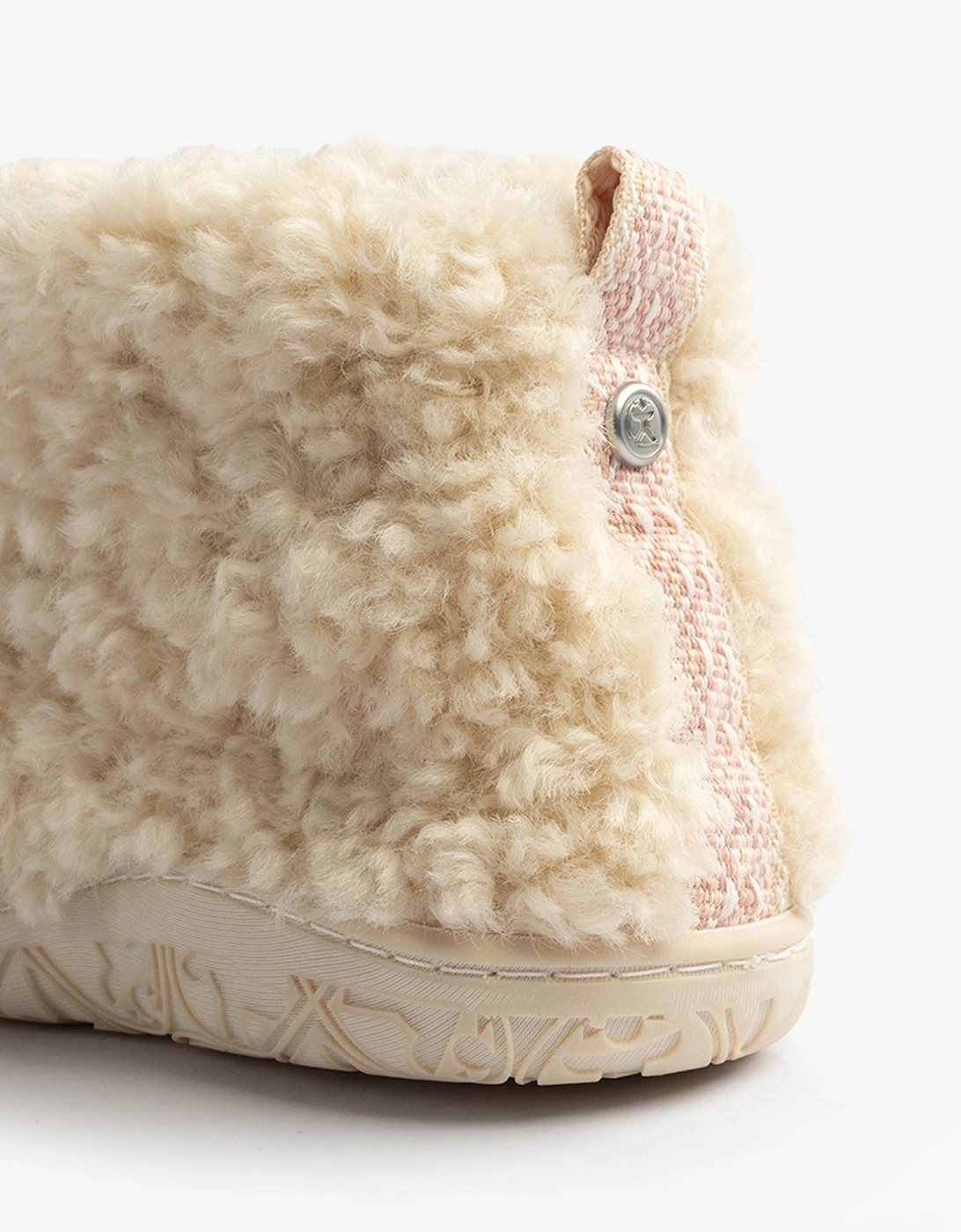 LAUREN Womens Slipper Boots Cream