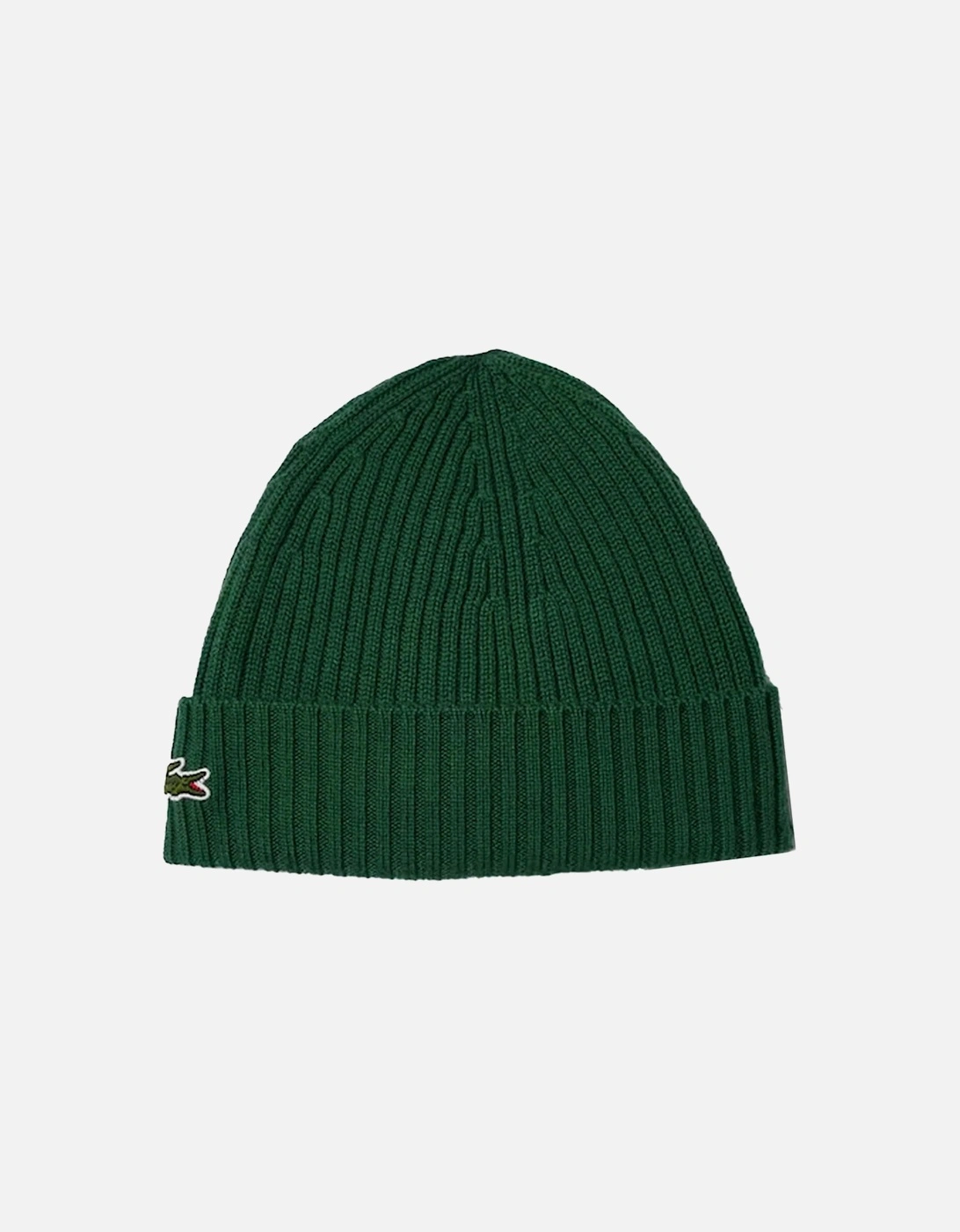 Rib-Knit Brushed Wool Beanie Pine Green, 4 of 3