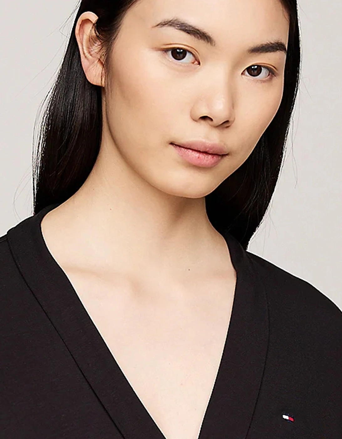 COMFORT Womens Modal Lace-Trim Kimono Robe Black