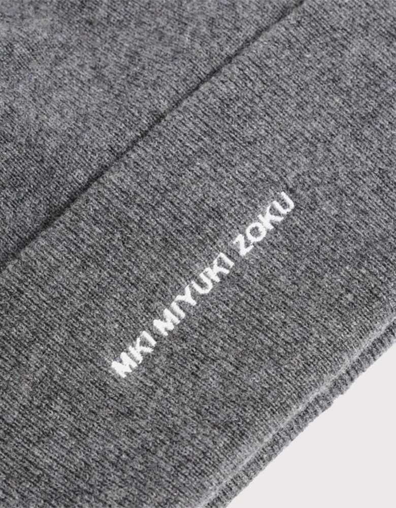 Embroidered Merino Beanie