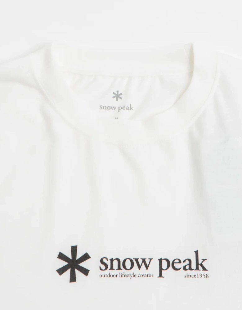 Snow Peak Soft Cotton Logo Short Sleeve T-Shirt White