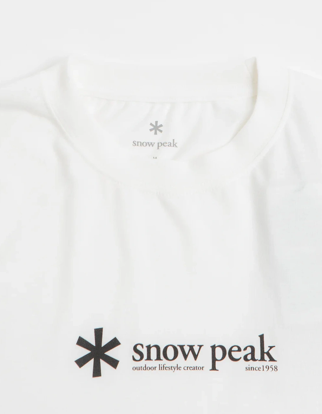 Snow Peak Soft Cotton Logo Short Sleeve T-Shirt White
