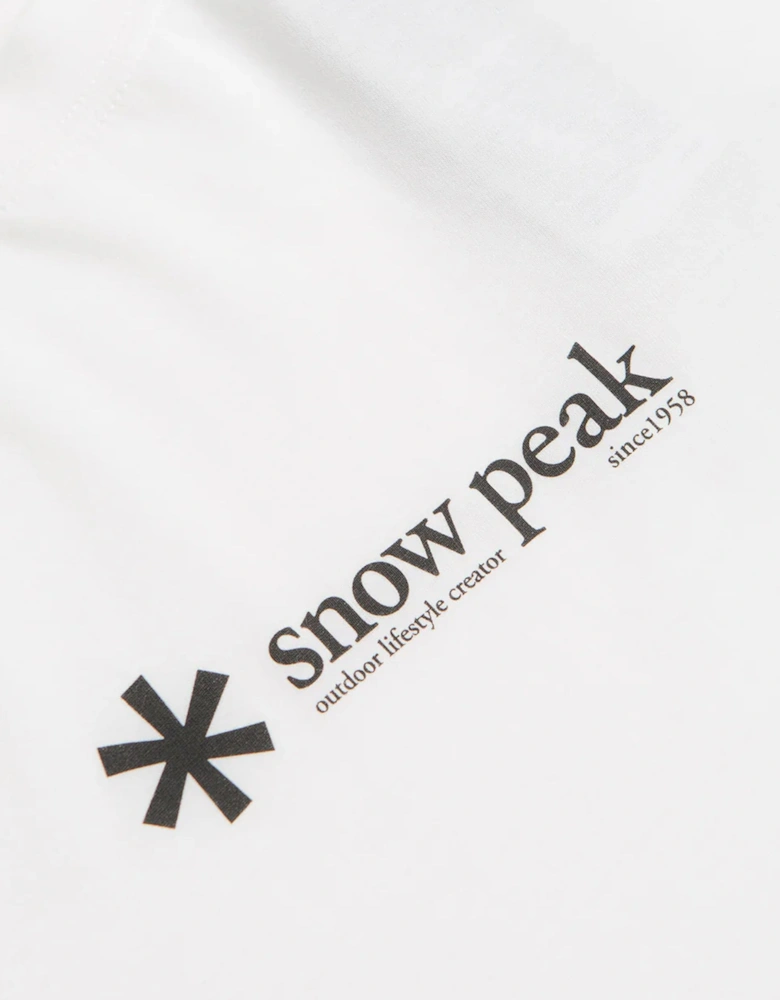 Snow Peak Soft Cotton Logo Short Sleeve T-Shirt White