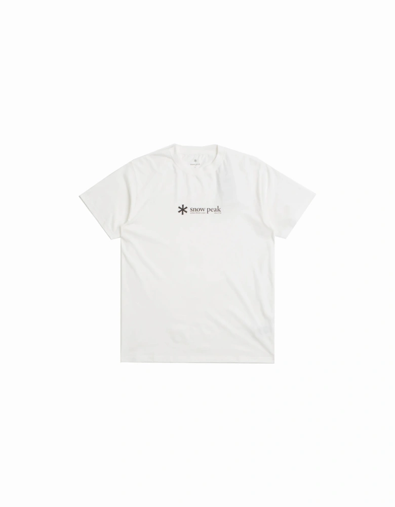 Snow Peak Soft Cotton Logo Short Sleeve T-Shirt White