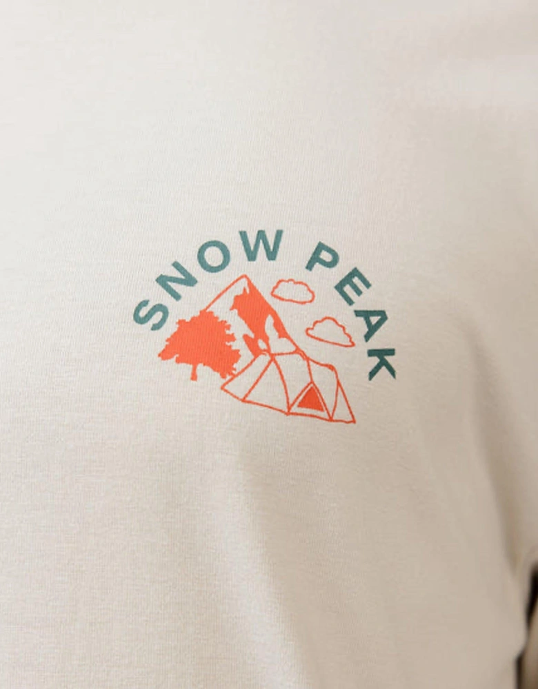 Snow Peak Living With Nature Long Sleeve T-Shirt Ivory
