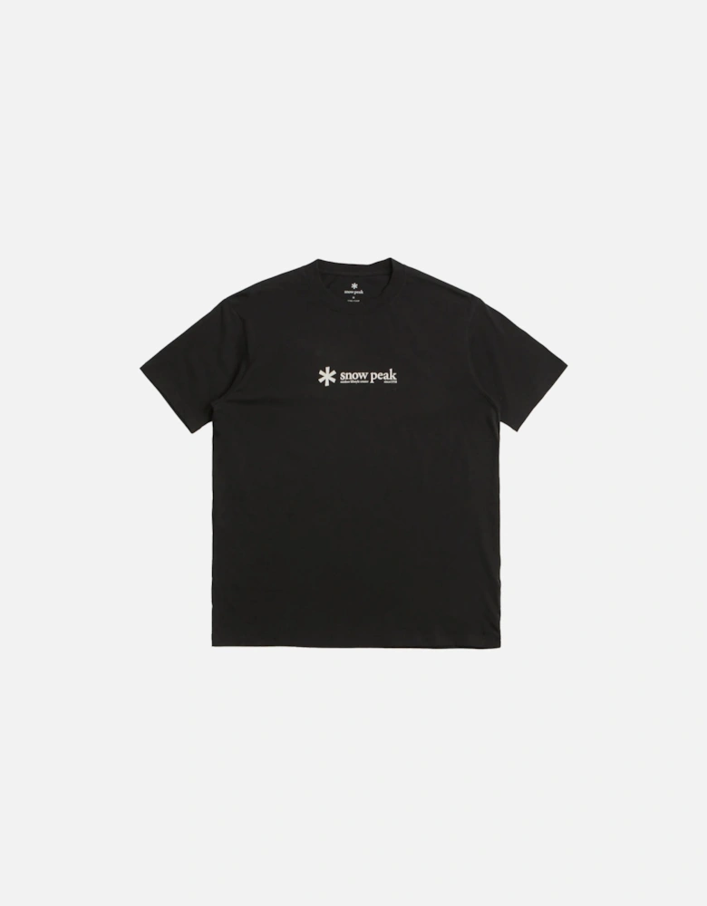 Snow Peak Soft Cotton Logo Short Sleeve T-Shirt Black