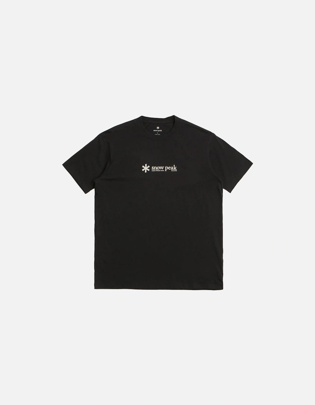 Snow Peak Soft Cotton Logo Short Sleeve T-Shirt Black, 4 of 3