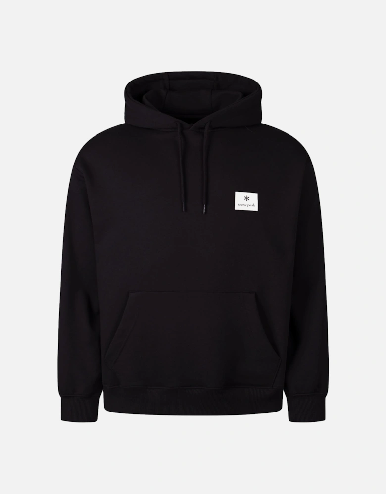 Snow Peak New Standard Square Logo Hoodie Black