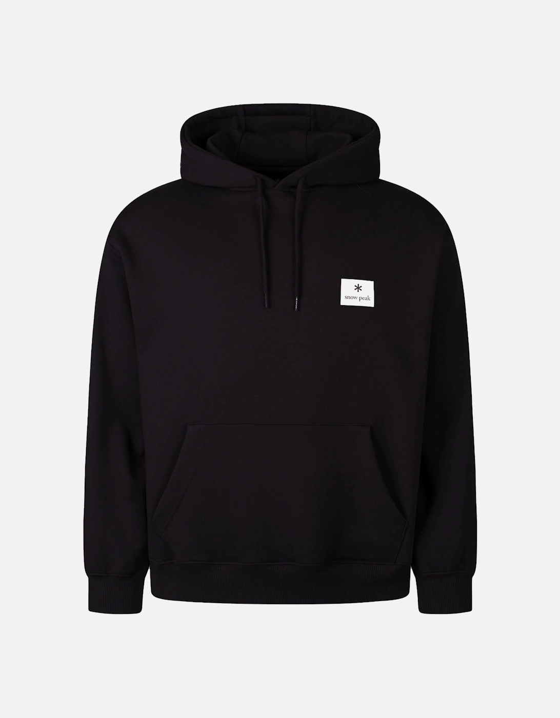 Snowpeak Men's Snow Peak New Standard Square Logo Hoodie Black - Size: 38