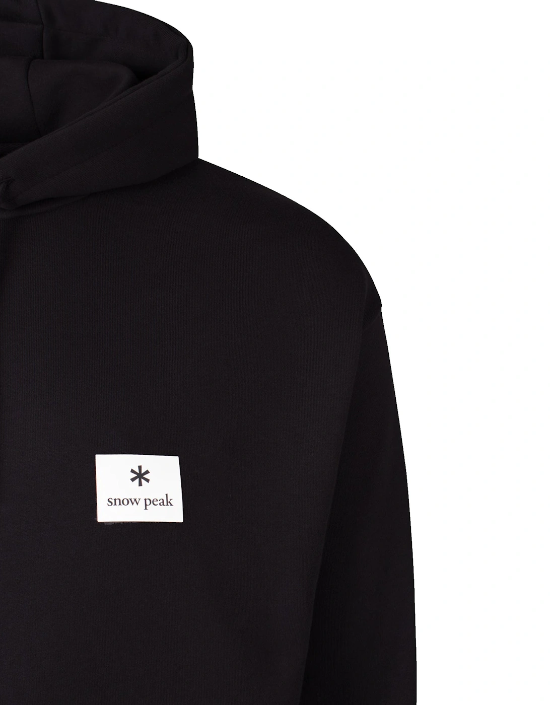 Snow Peak New Standard Square Logo Hoodie Black