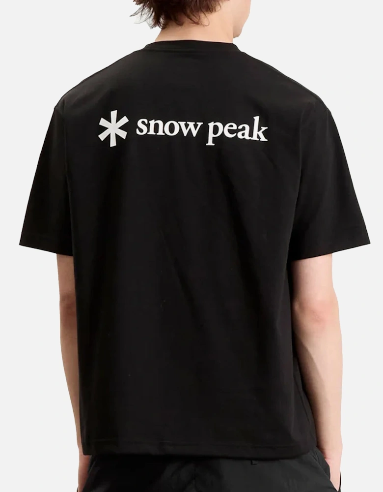Snow Peak NSD Back Printed Logo T-Shirt Black