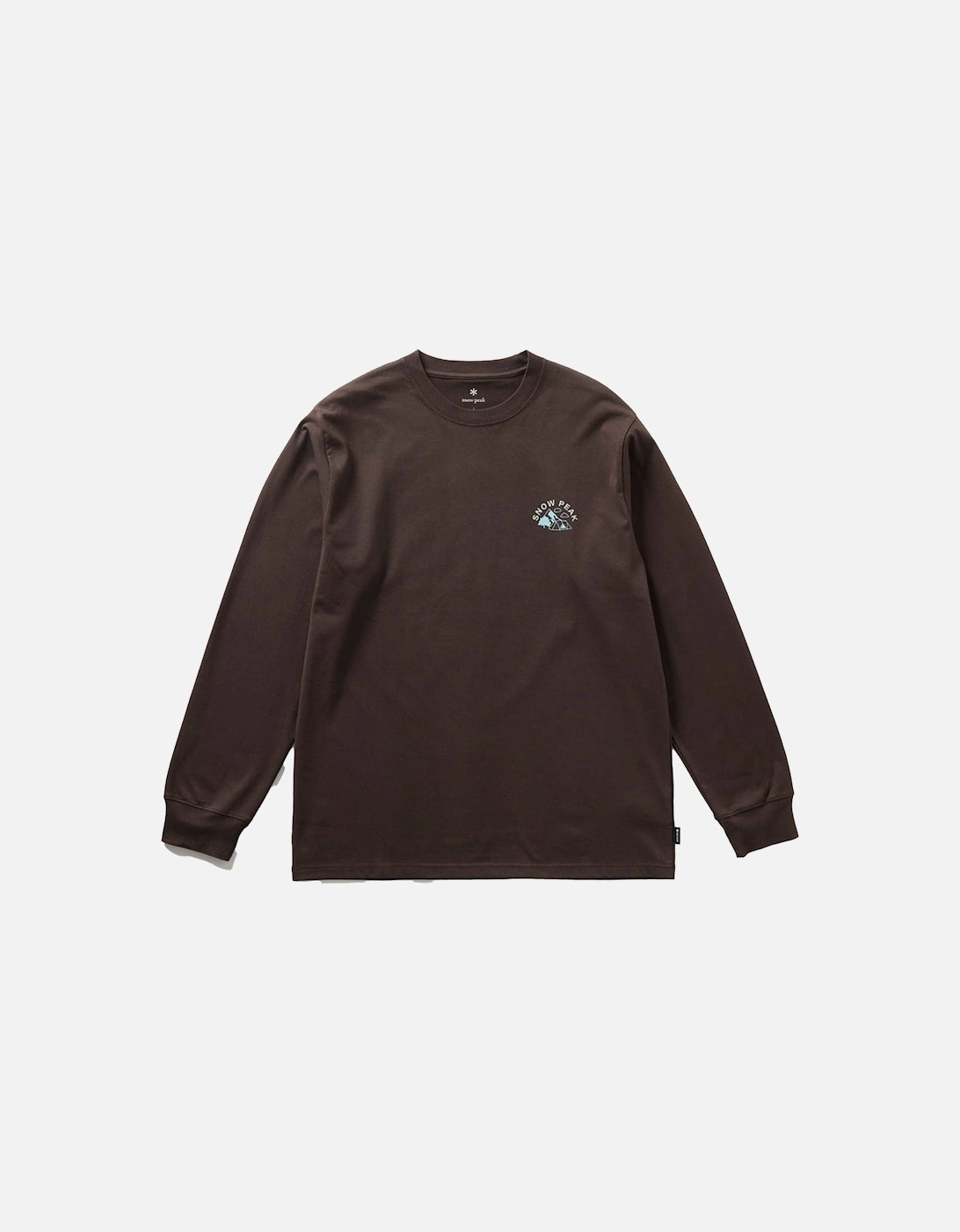 Snow Peak Living With Nature Long Sleeve T-Shirt Dark Brown, 4 of 3