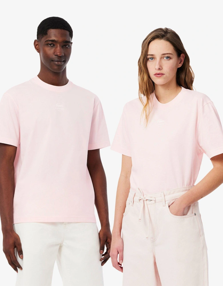 Signature Print Cotton T-Shirt