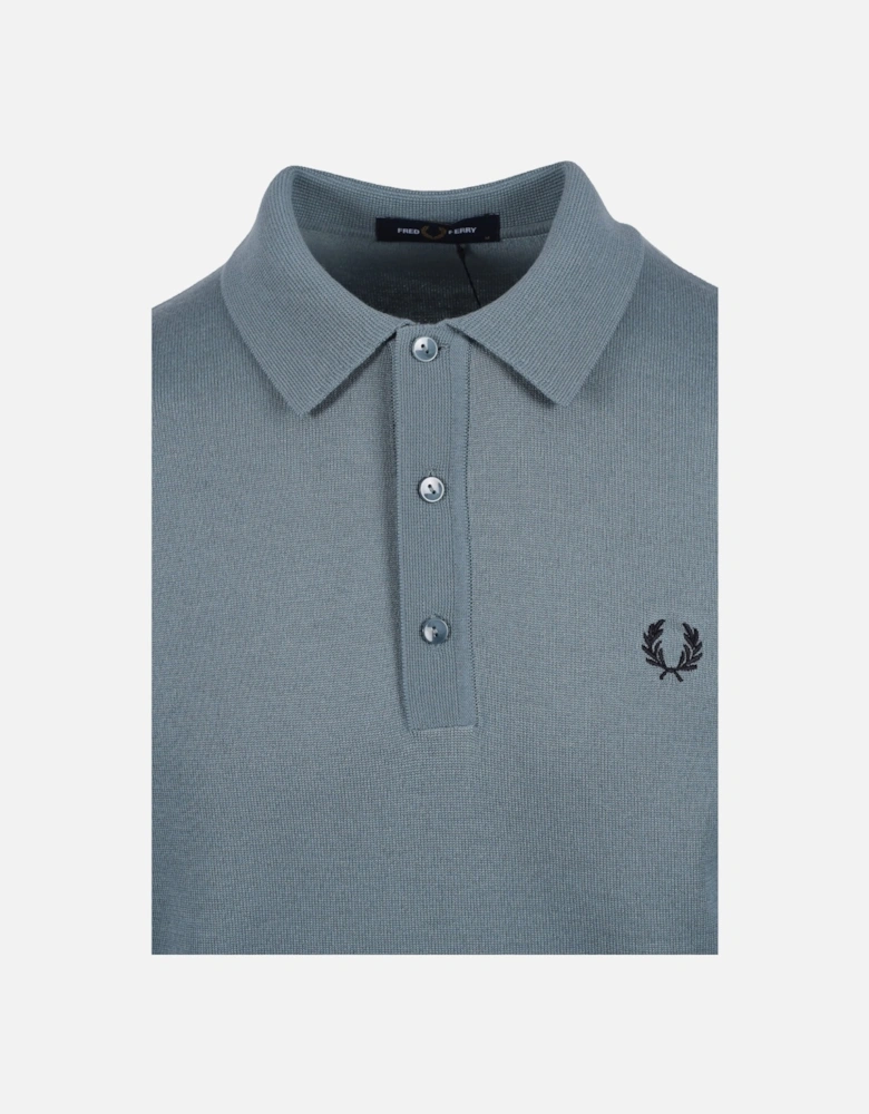 LS KNITTED SHIRT STOCKPORT BLUE