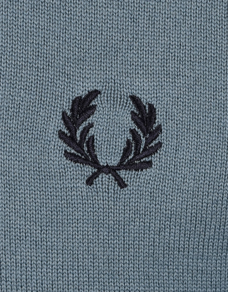 LS KNITTED SHIRT STOCKPORT BLUE