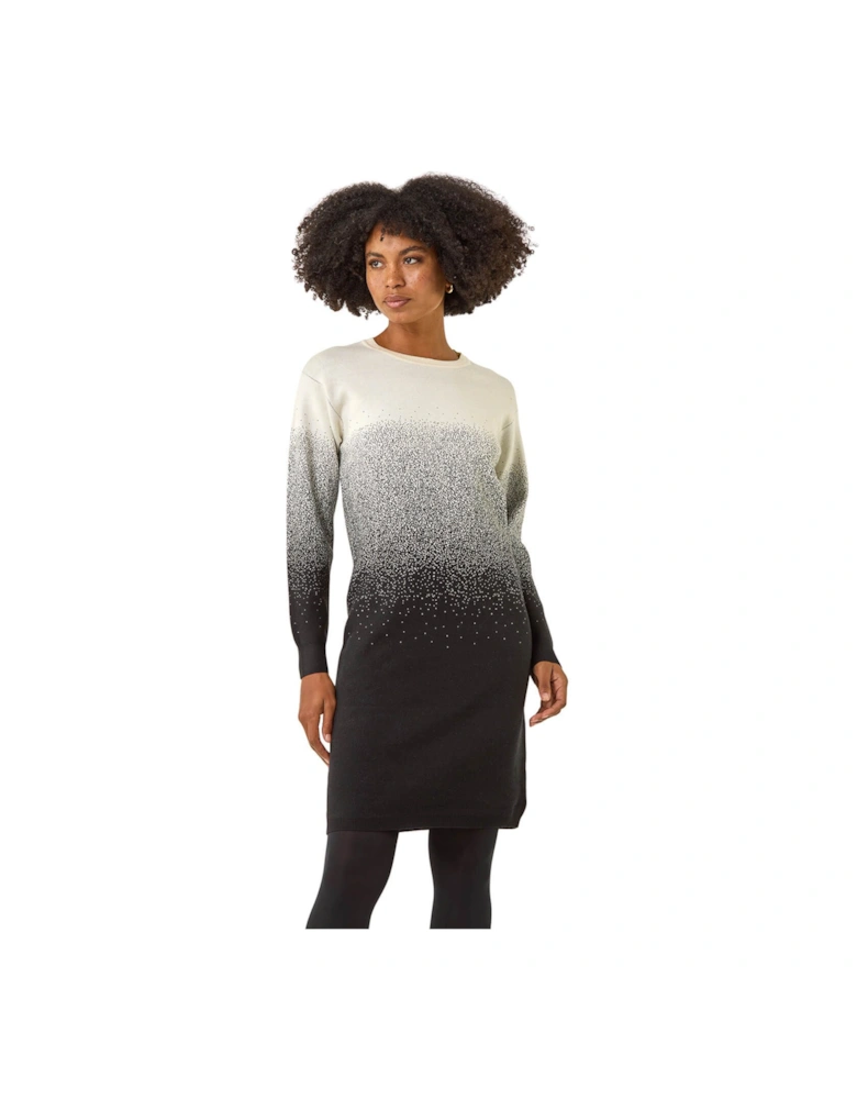 Ombre Knitted Jumper Dress