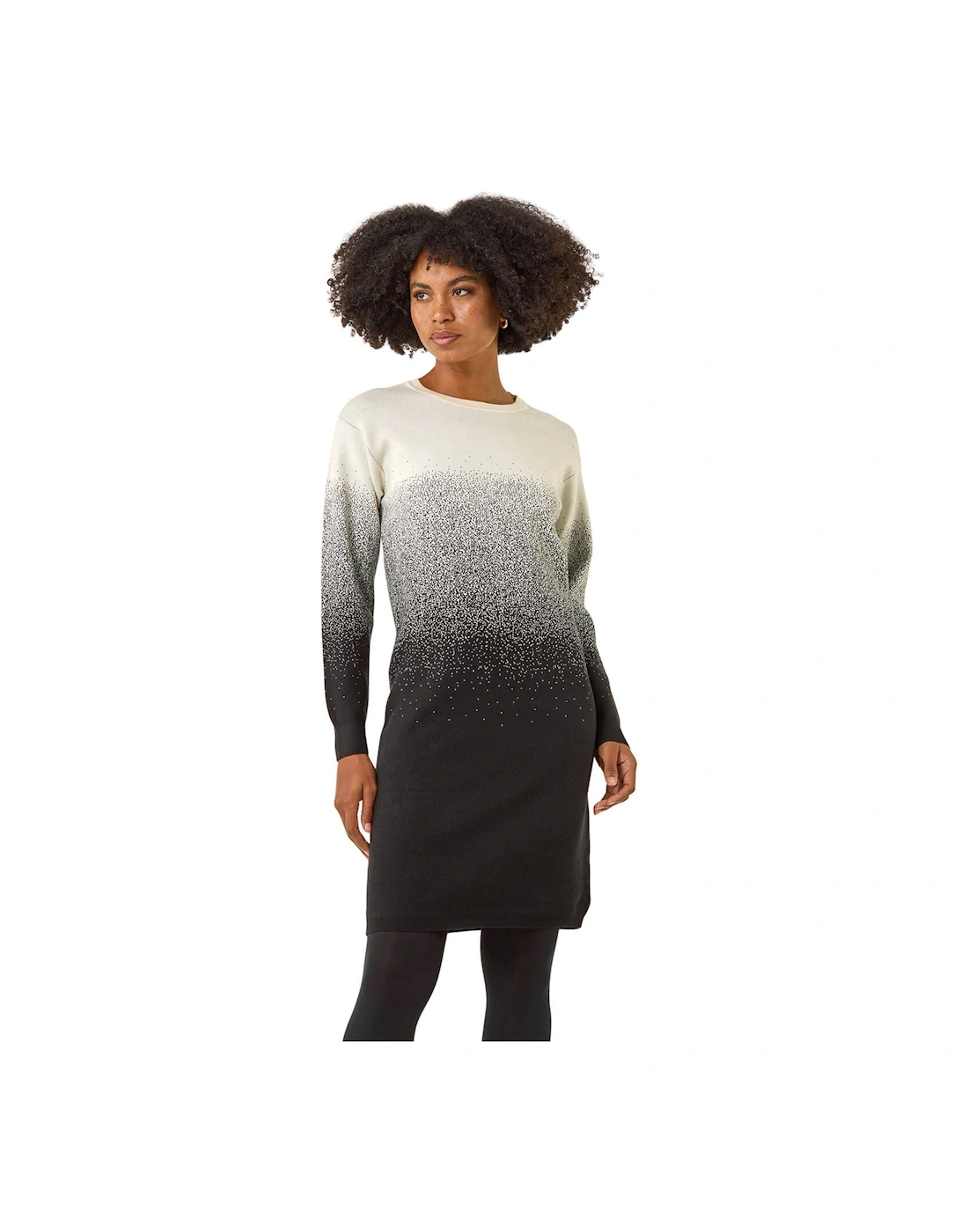Ombre Knitted Jumper Dress, 2 of 1