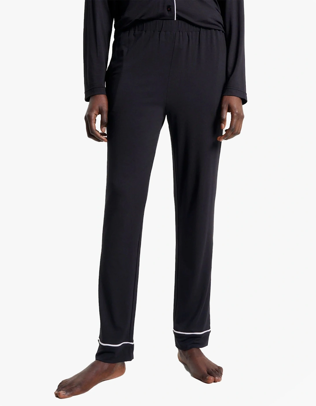 MODAL PYJ PANT WIPIPING Womens Pants Black