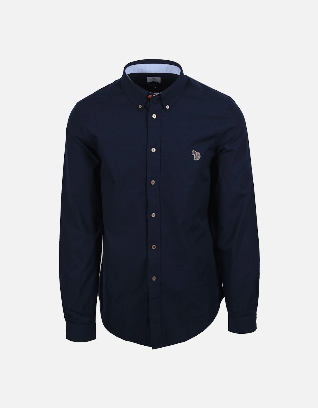 LS TAILORED FIT SHIRT NAVY, 4 of 3