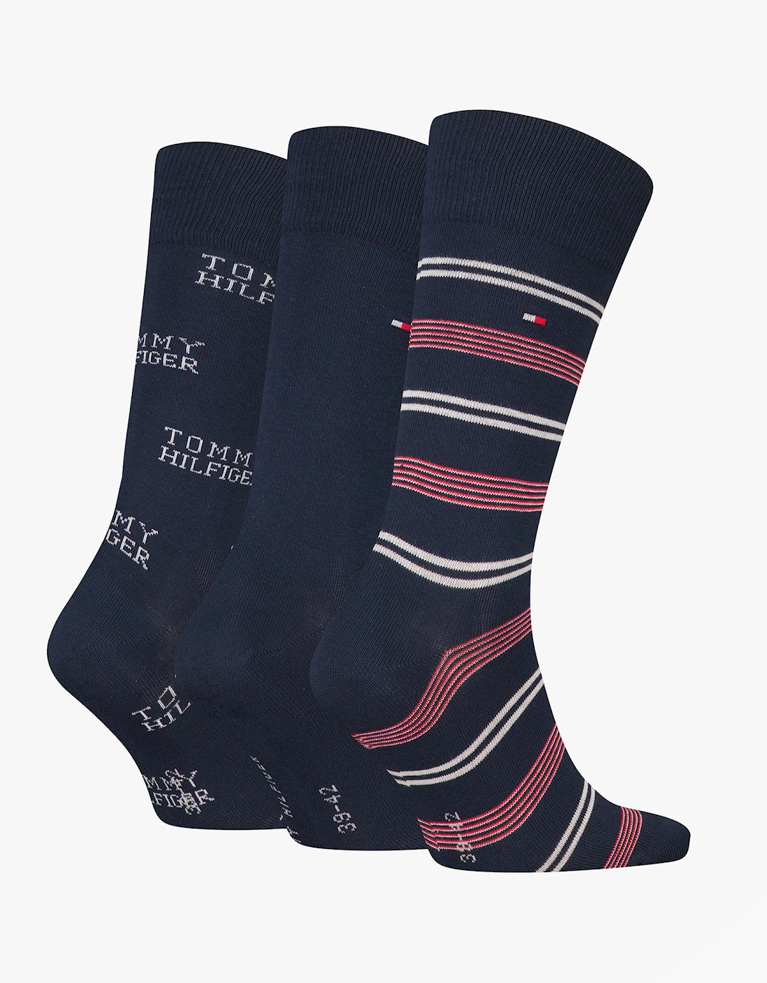 3 Pack Giftboxed Classic Mens Crew Socks Navy