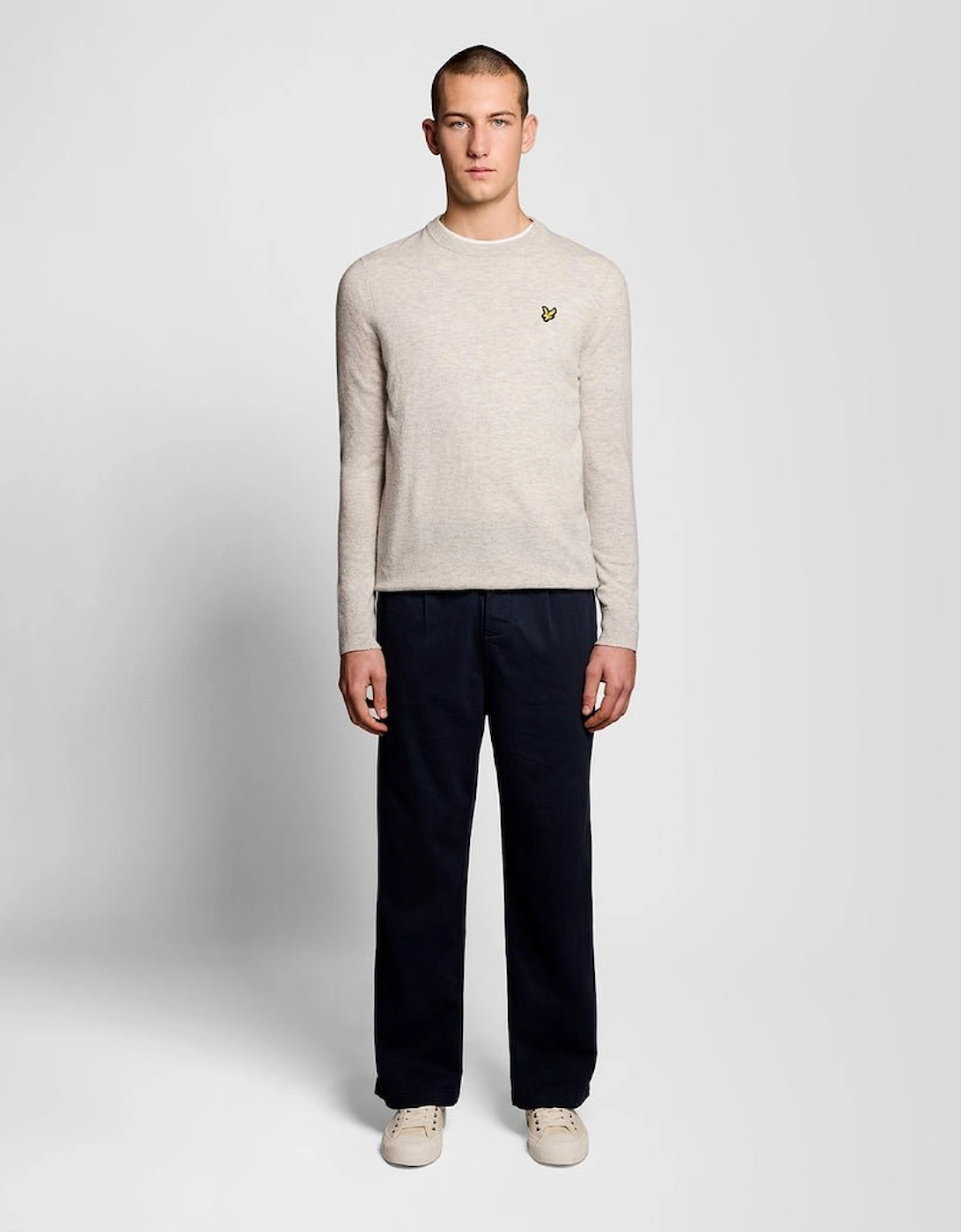 Lambswool Blend Crew Neck Jumper