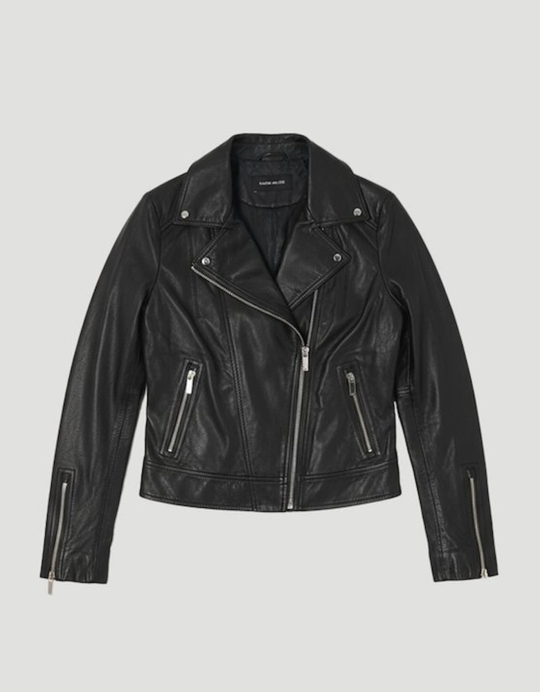 Leather Signature Biker Jacket