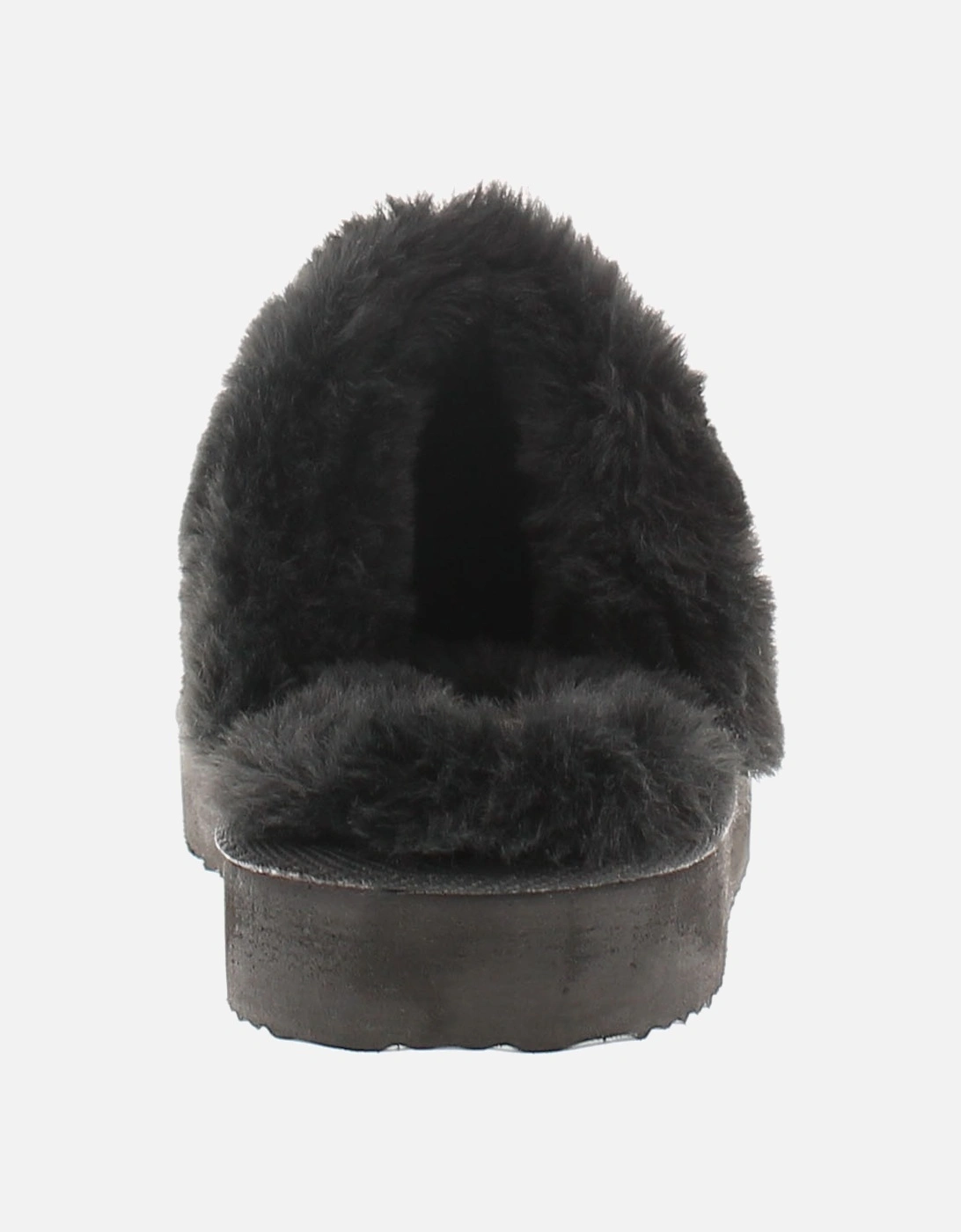 Womens Mule Slippers Cheetah black UK Size