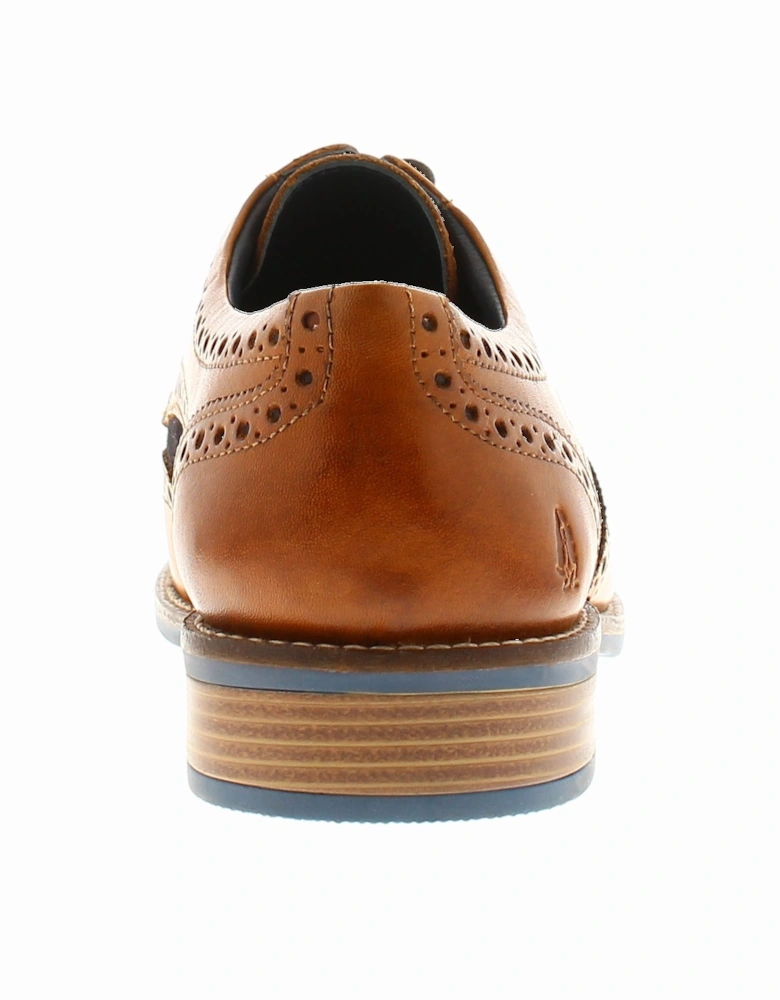 Mens Shoes Smart Dustin Leather tan UK Size