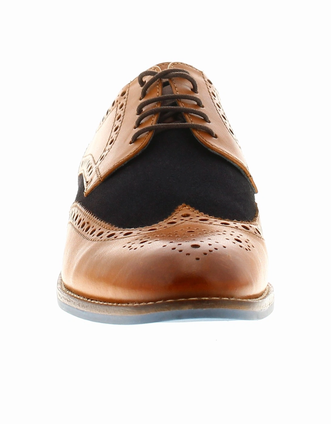 Mens Shoes Smart Dustin Leather tan UK Size