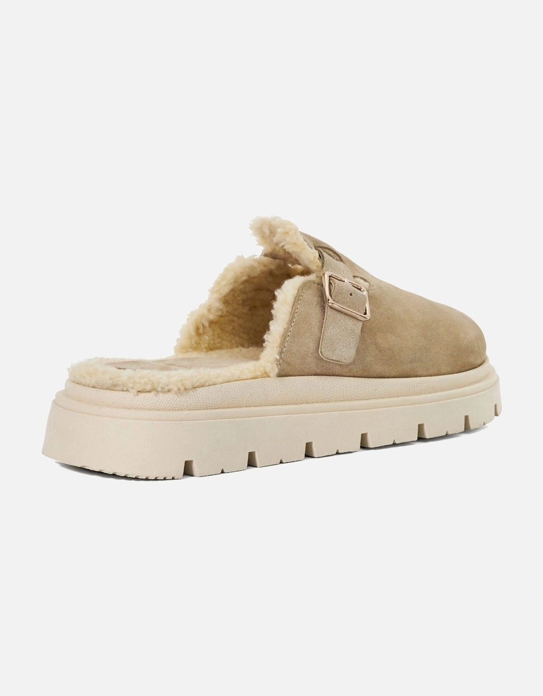 Gene Leather Faux Shearling Lined Clogs