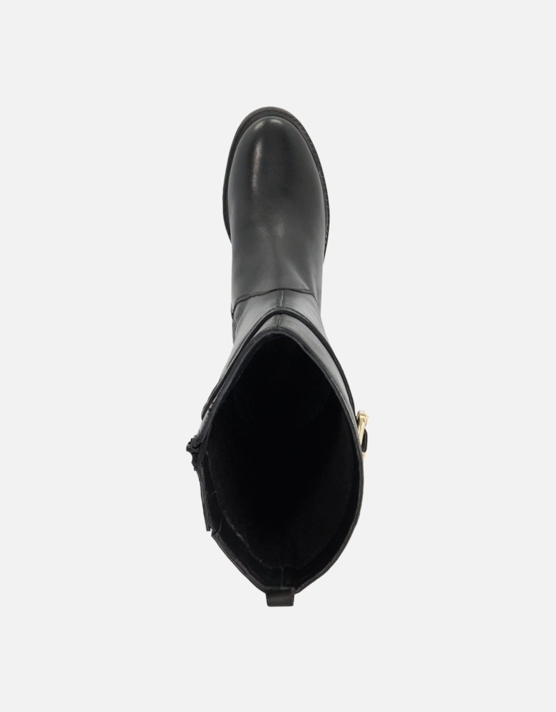 Tilbi Leather Buckle Detail Knee High Boots