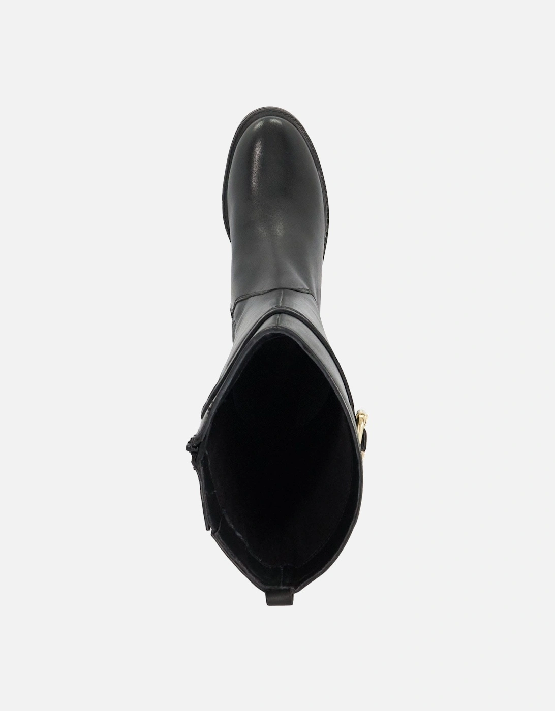 Tilbi Leather Buckle Detail Knee High Boots