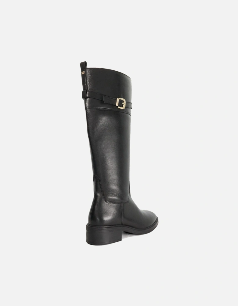 Tilbi Leather Buckle Detail Knee High Boots