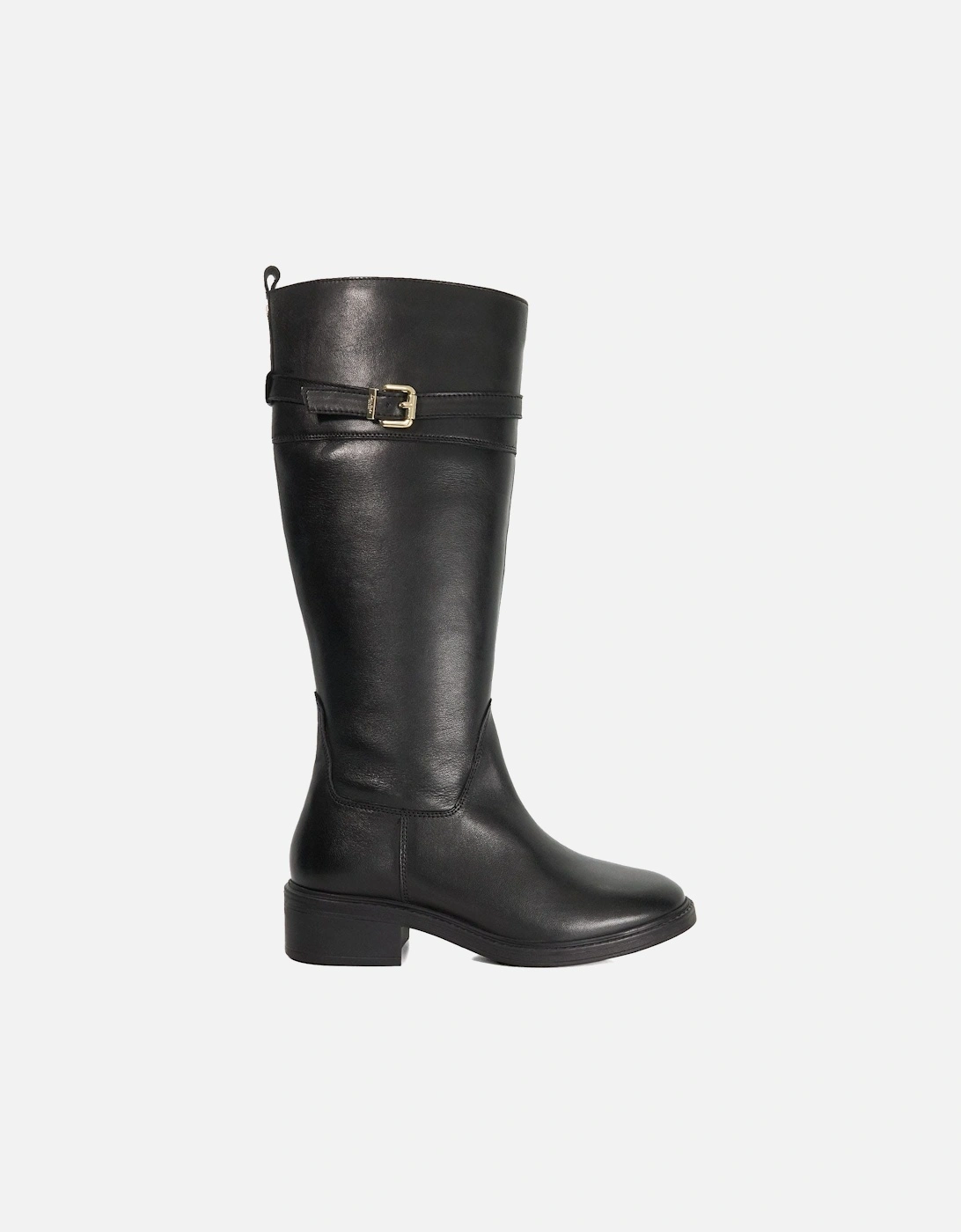 Tilbi Leather Buckle Detail Knee High Boots, 6 of 5