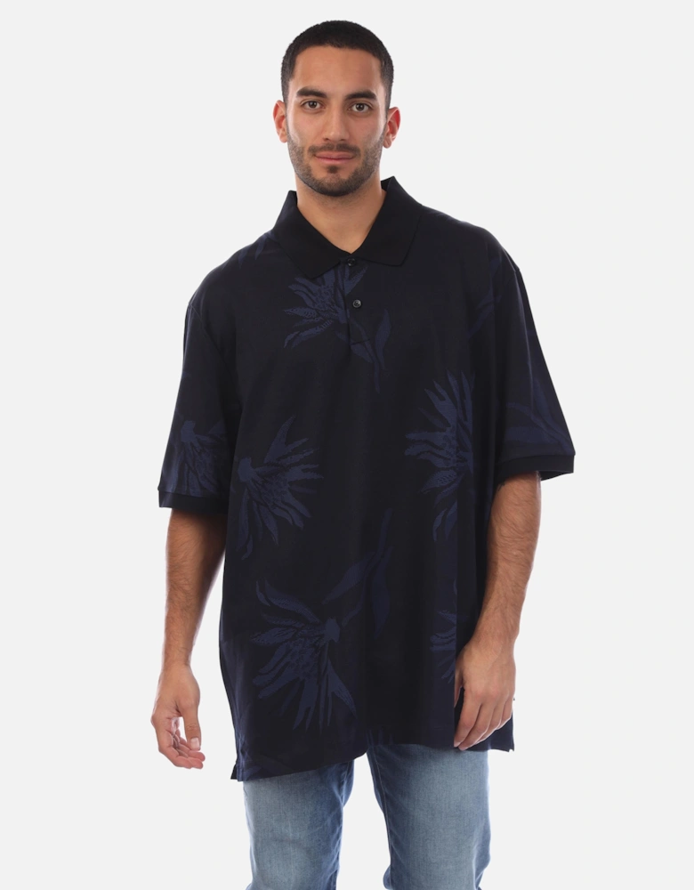 C-Parris 13 Floral Jacquard Polo Shirt