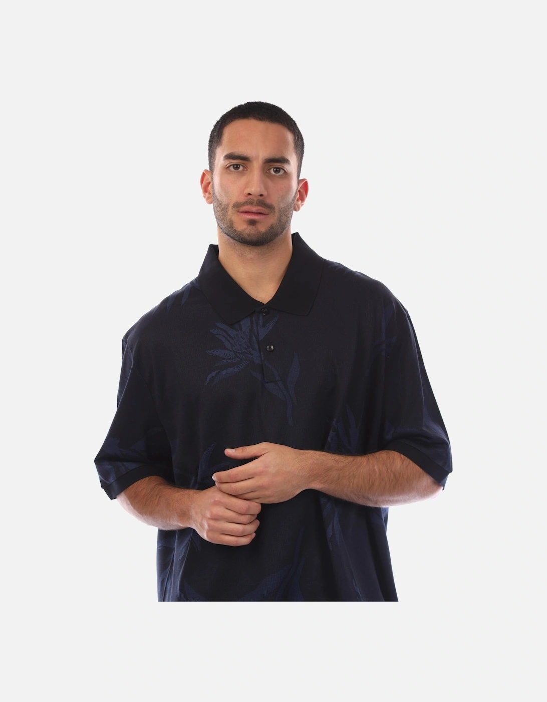 C-Parris 13 Floral Jacquard Polo Shirt