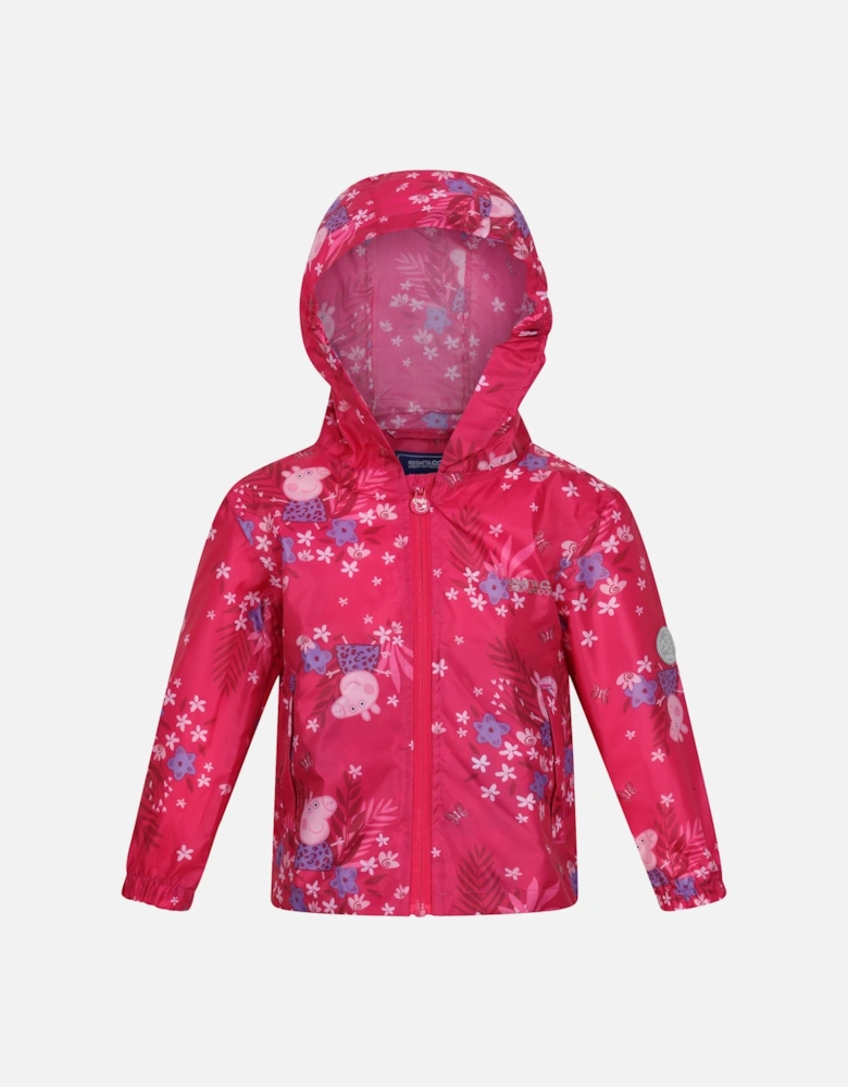 Childrens/Kids Peppa Pig Packaway Waterproof Jacket